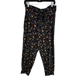 Vintage Tarazzia Floral Paisley Lightweight High Rise Rayon Ankle Pants Size 9